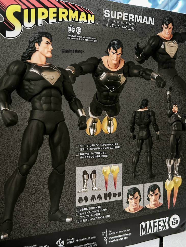 Mafex No.150 Black Suit Superman - Image 3