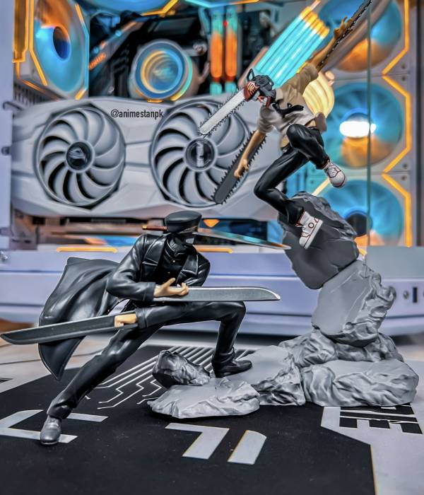 Combination Battle Chainsaw Man and Samurai Sword Set